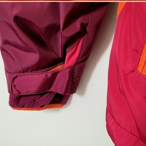 Lands End sz large 14 coat maroon pink orange new - Picture 6 of 7